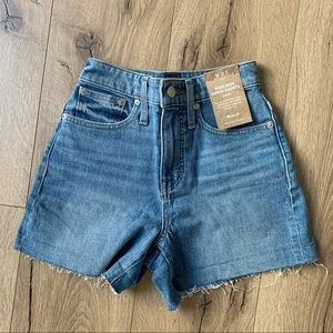 NWT Madewell high rise denim shorts